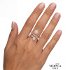 Rose gold women's ring #65267