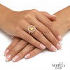 Rose gold women's ring #65453