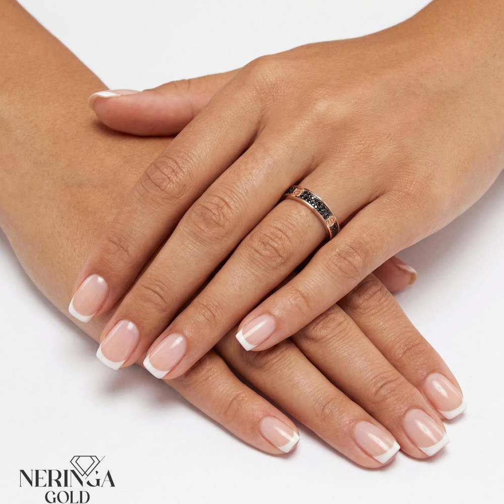 Rose gold women's ring #65440