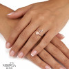 Rose gold women's ring #67429
