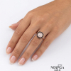 Rose gold women's ring #65494
