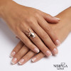 Rose gold women's ring #65412