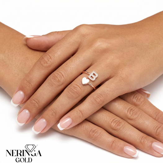 Rose gold women's ring #67425