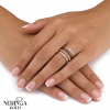 Rose gold women's ring #65727
