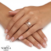 Rose gold women's ring #65753