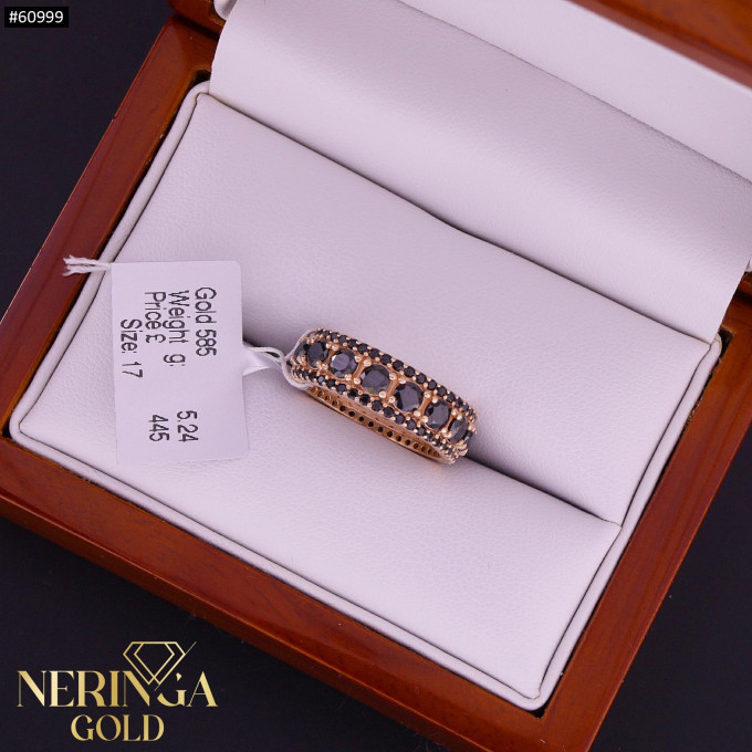 Rose gold women's ring #60999