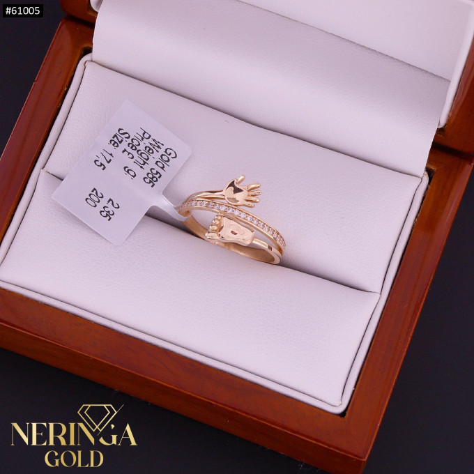 Rose gold women's ring #61005 Rose gold women's ring #61005