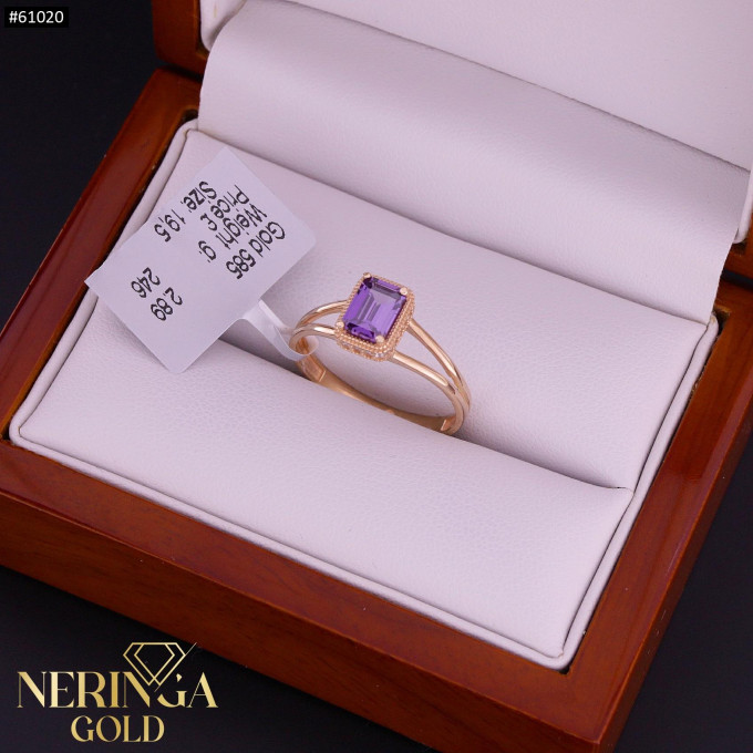Rose gold women's ring #61020 Rose gold women's ring #61020