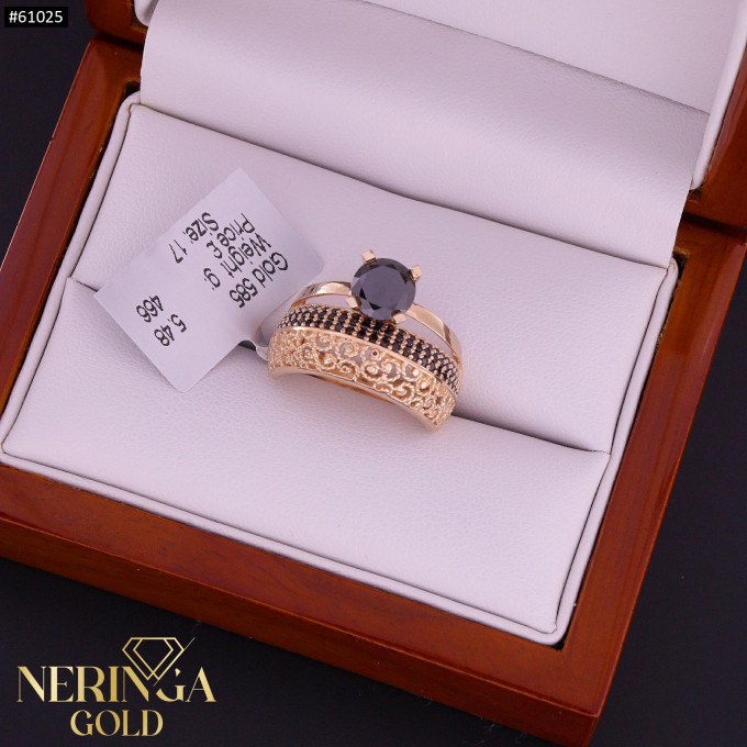 Rose gold women's ring #61025 Rose gold women's ring #61025