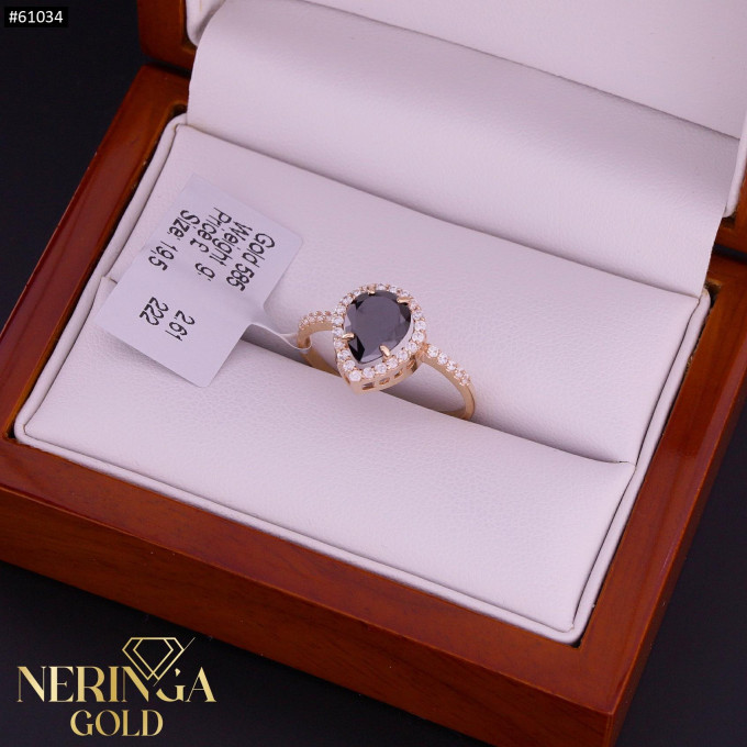 Rose gold women's ring #61034