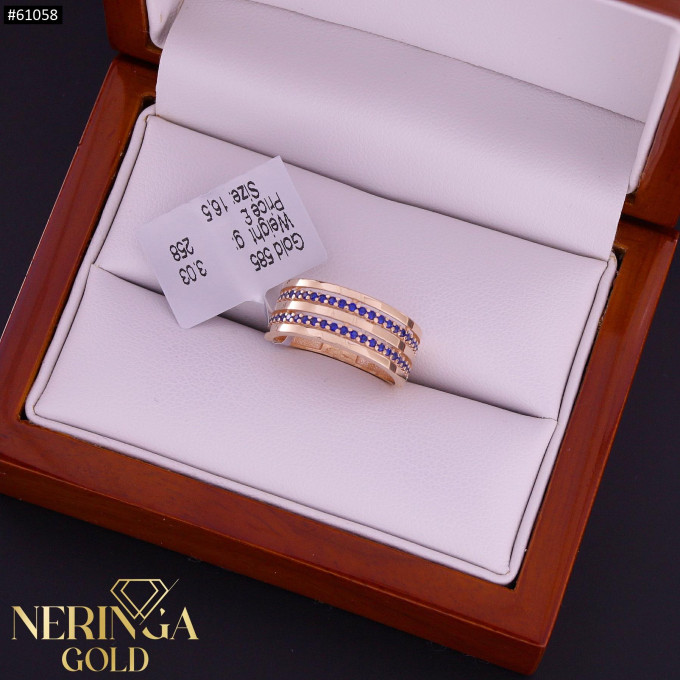 Rose gold women's ring #61058 Rose gold women's ring #61058