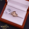 Rose gold women's ring #61067