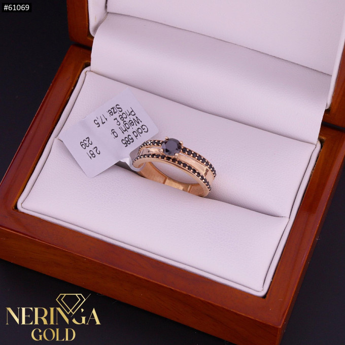 Rose gold women's ring #61069 Rose gold women's ring #61069