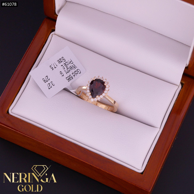 Rose gold women's ring #61078 Rose gold women's ring #61078