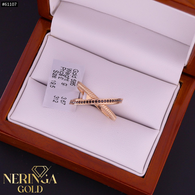 Rose gold women's ring #61107 Rose gold women's ring #61107