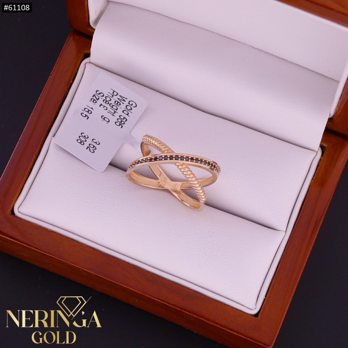 Rose gold women's ring #61108 Rose gold women's ring #61108