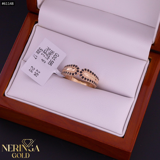 Rose gold women's ring #61148