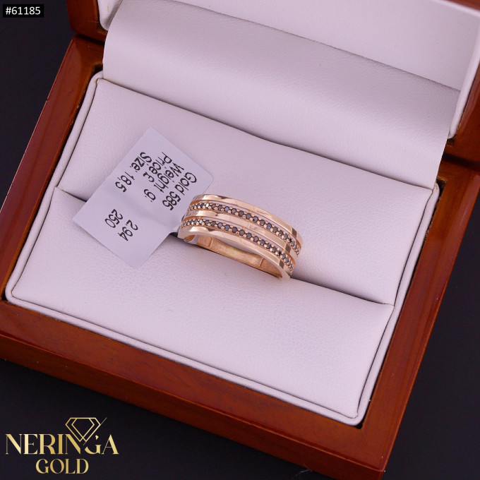 Rose gold women's ring #61185 Rose gold women's ring #61185