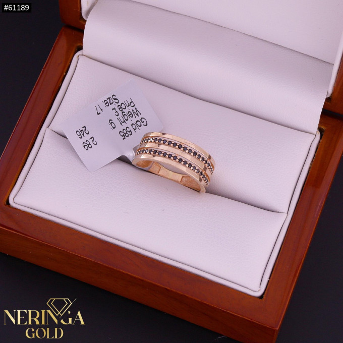 Rose gold women's ring #61189 Rose gold women's ring #61189