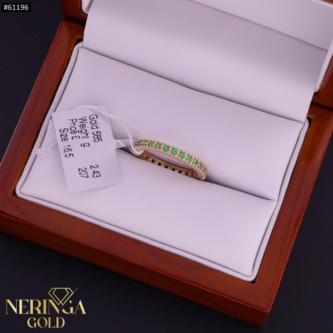Rose gold women's ring #61196