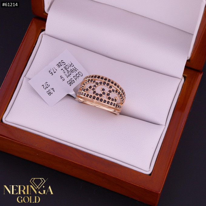 Rose gold women's ring #61214 Rose gold women's ring #61214