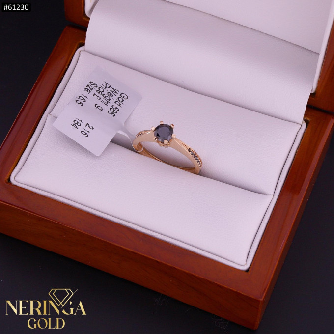 Rose gold women's ring #61230