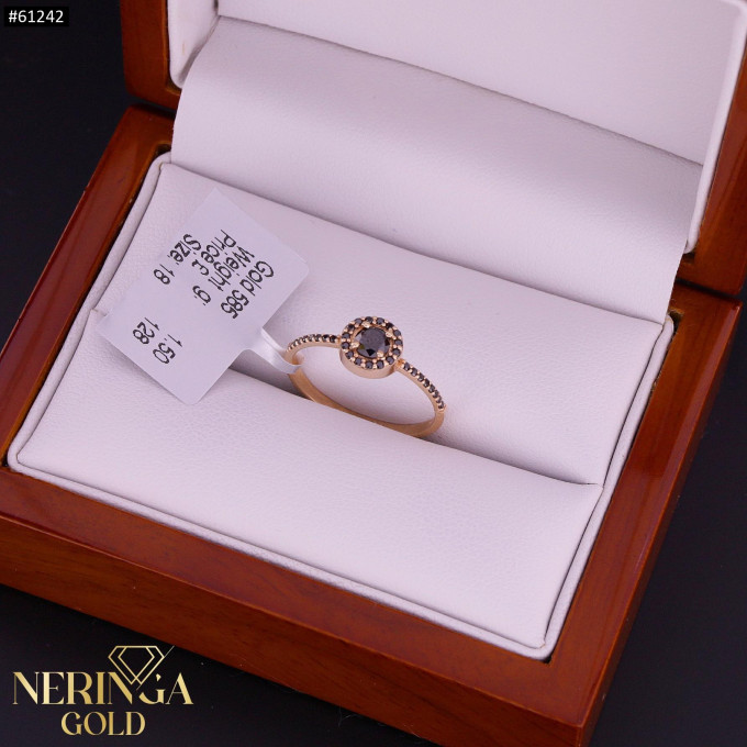 Rose gold women's ring #61242 Rose gold women's ring #61242