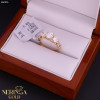 White rose gold women's ring #60995 White rose gold women's ring #60995