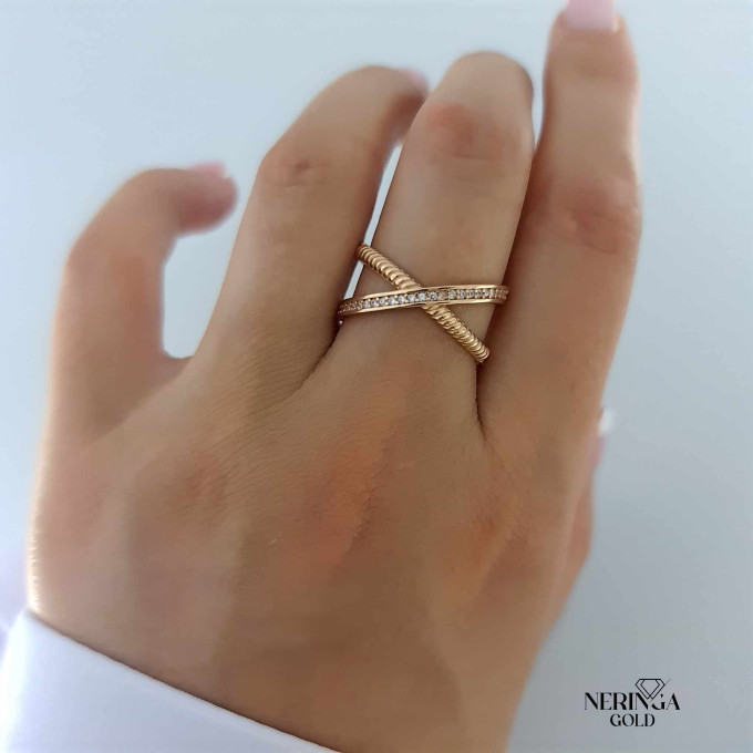 Rose gold women's ring #61397 Rose gold women's ring #61397