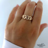 Rose gold women's ring #61384 Rose gold women's ring #61384