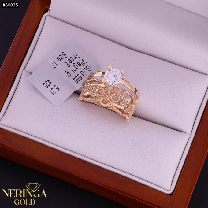 Rose gold women's ring #60035 Rose gold women's ring #60035