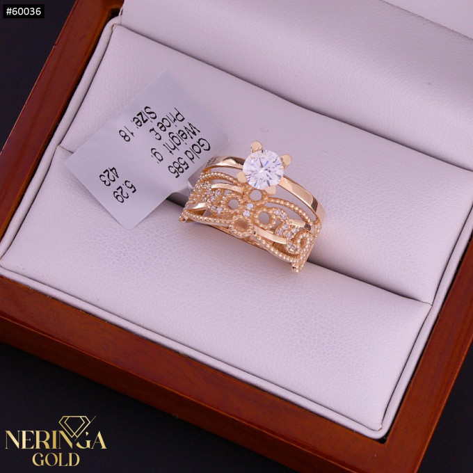 Rose gold women's ring #60036 Rose gold women's ring #60036