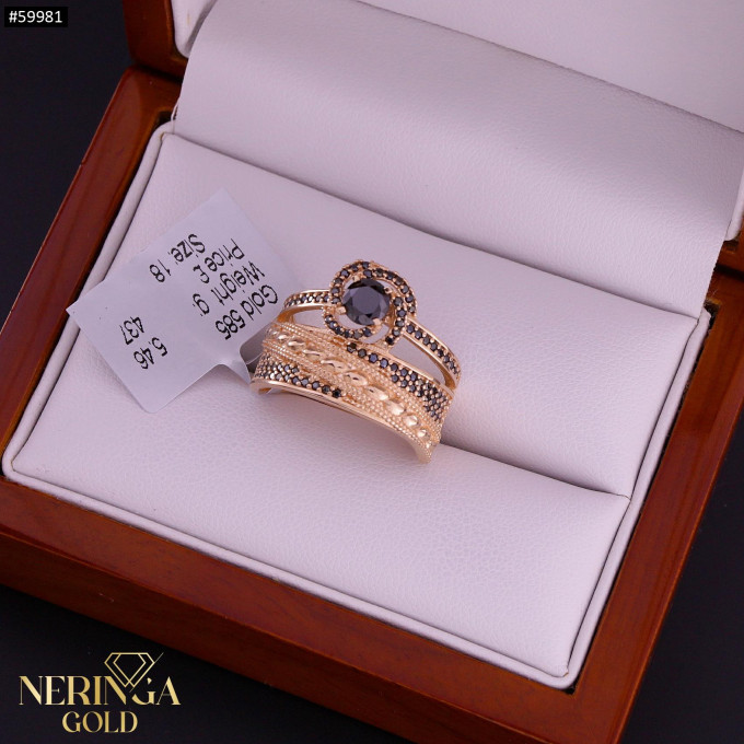 Rose gold women's ring #59981 Rose gold women's ring #59981