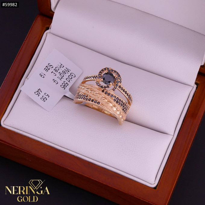 Rose gold women's ring #59982 Rose gold women's ring #59982