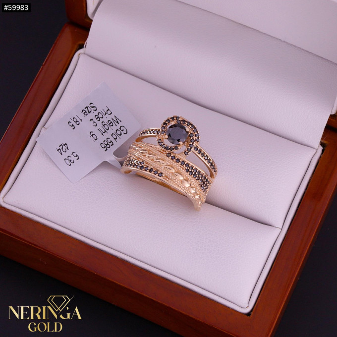 Rose gold women's ring #59983 Rose gold women's ring #59983