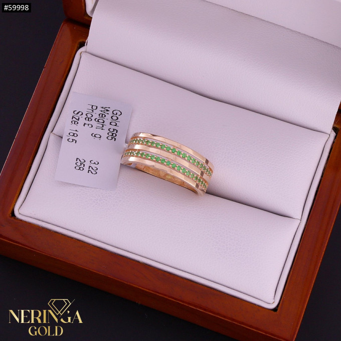 Rose gold women's ring #59998