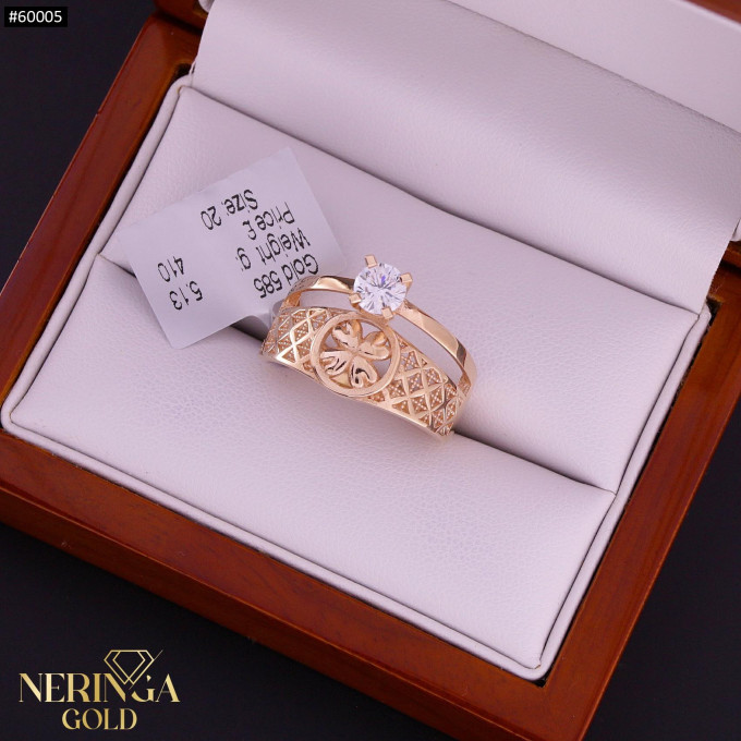 Rose gold women's ring #60005 Rose gold women's ring #60005