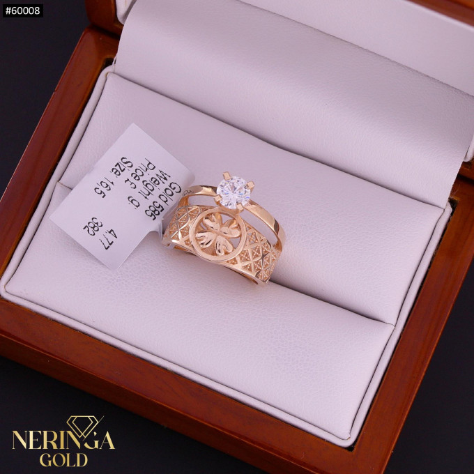 Rose gold women's ring #60008 Rose gold women's ring #60008