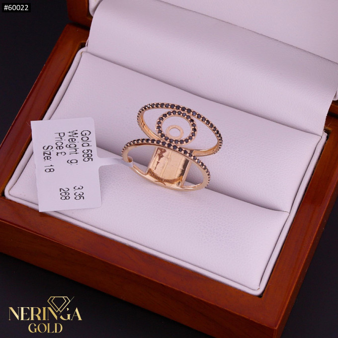 Rose gold women's ring #60022