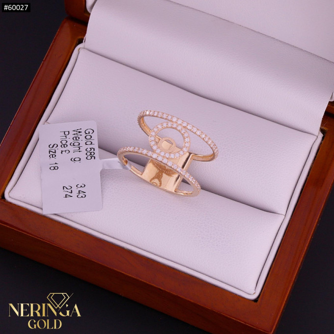 Rose gold women's ring #60027 Rose gold women's ring #60027