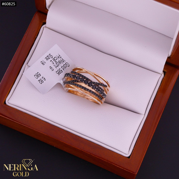 Rose gold women's ring #60825