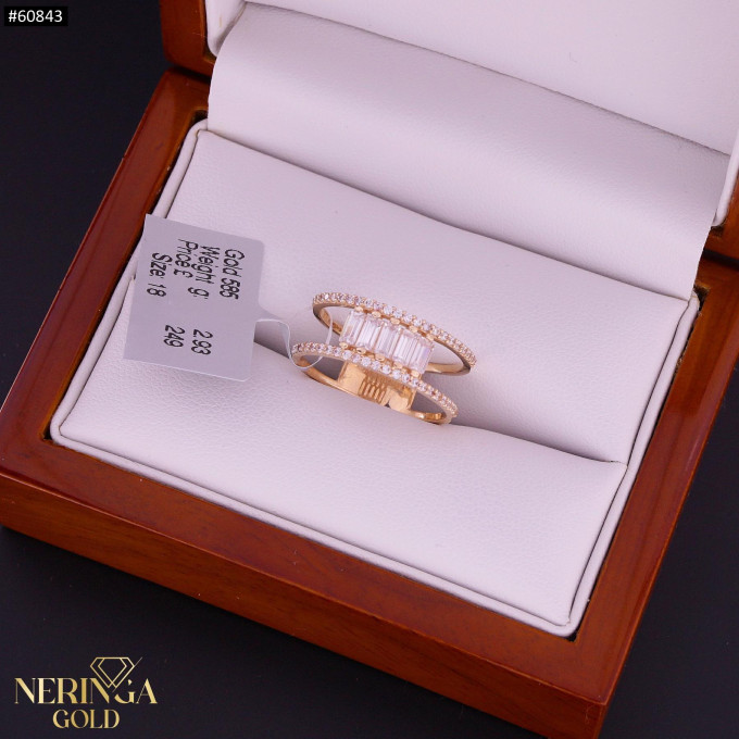 Rose gold women's ring #60843 Rose gold women's ring #60843