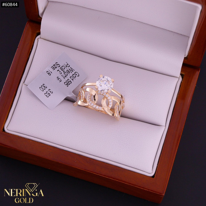 Rose gold women's ring #60844 Rose gold women's ring #60844