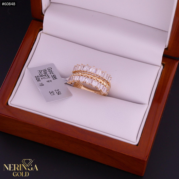 Rose gold women's ring #60848 Rose gold women's ring #60848
