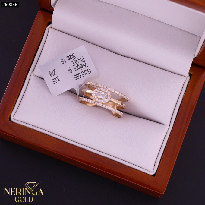 Rose gold women's ring #60856 Rose gold women's ring #60856