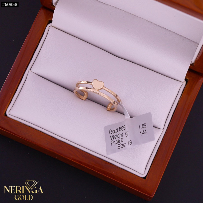 Rose gold women's ring #60858 Rose gold women's ring #60858