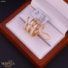 Rose gold women's ring #60859