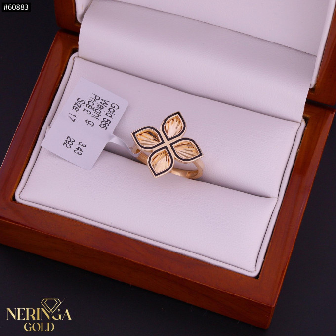 Rose gold women's ring #60883