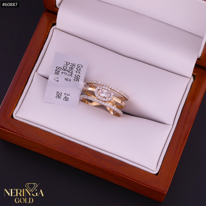Rose gold women's ring #60887 Rose gold women's ring #60887