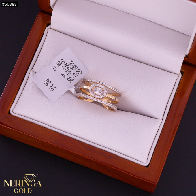 Rose gold women's ring #60888 Rose gold women's ring #60888
